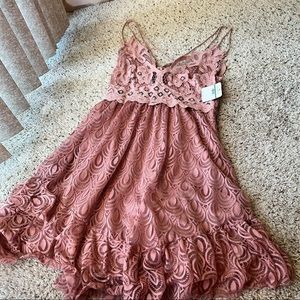 Free People Adella Lace Slip Dress - Size Large NWT